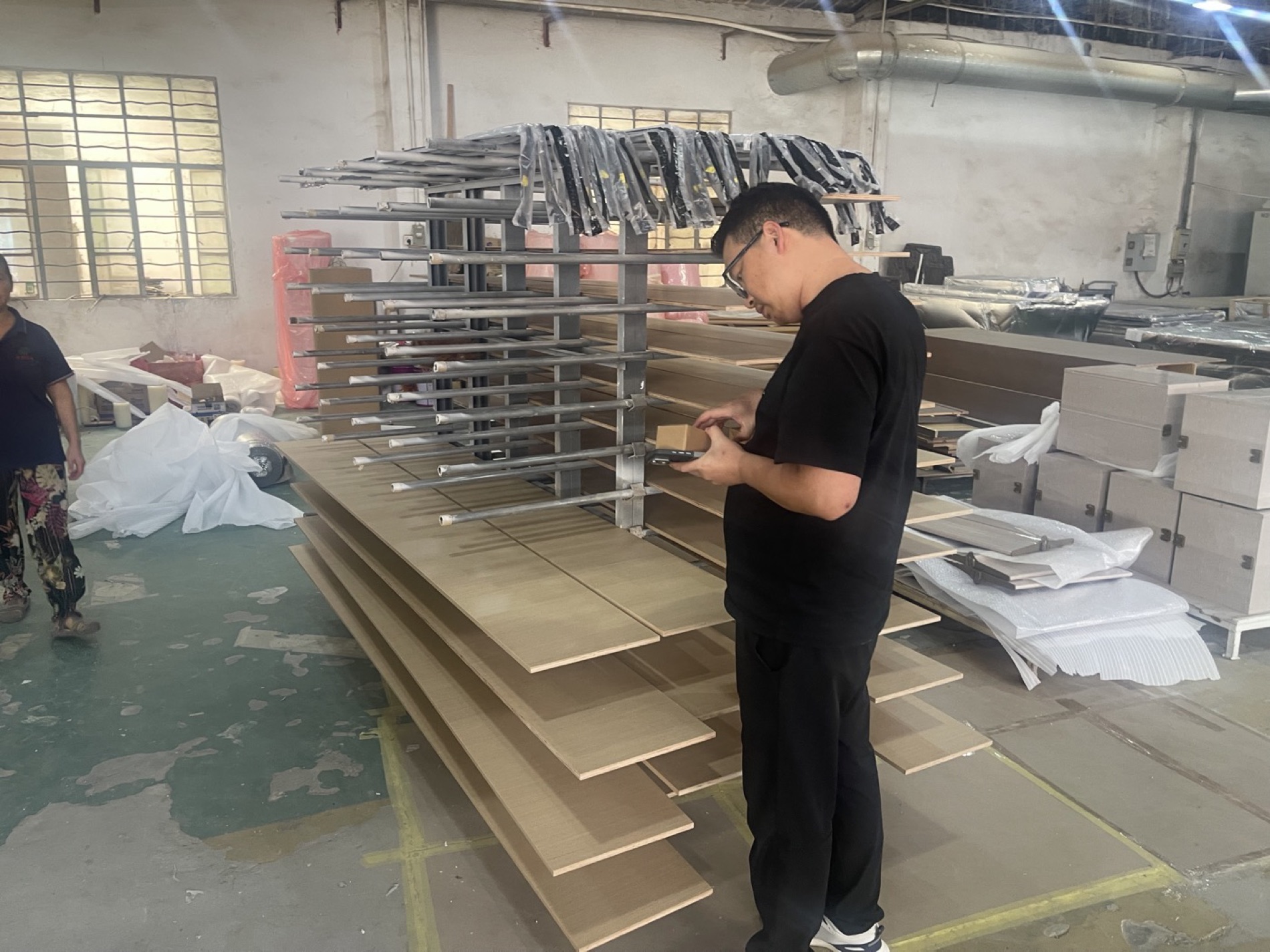Panel inspection and protective packing
